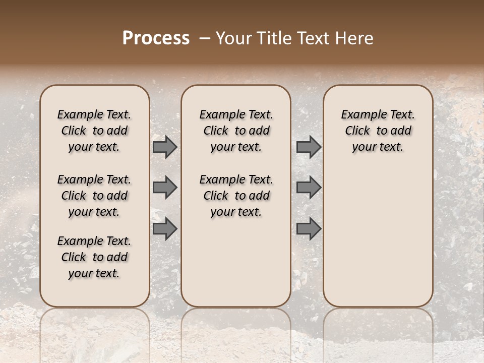 Blue Coal Mineral PowerPoint Template
