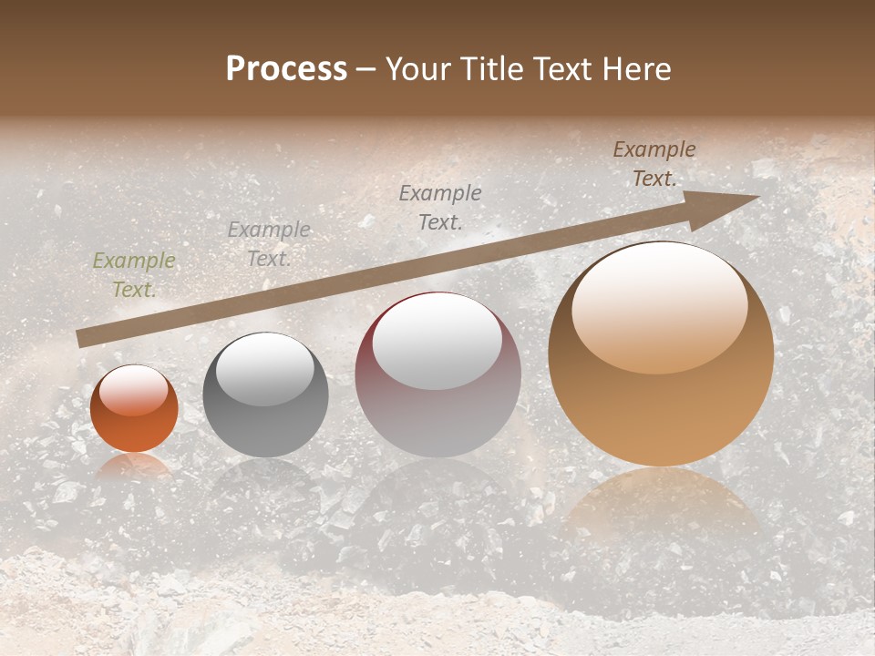 Blue Coal Mineral PowerPoint Template