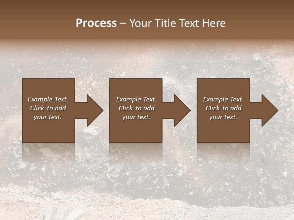 Blue Coal Mineral PowerPoint Template