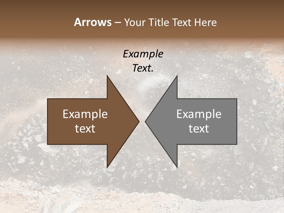Blue Coal Mineral PowerPoint Template