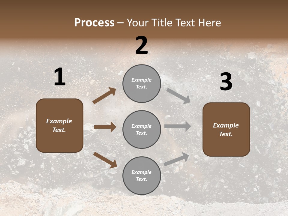 Blue Coal Mineral PowerPoint Template