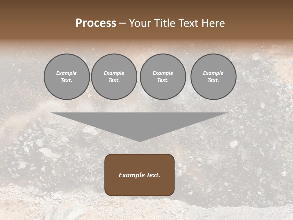 Blue Coal Mineral PowerPoint Template
