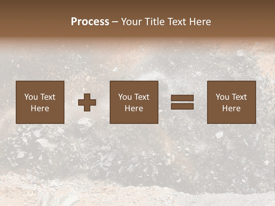 Blue Coal Mineral PowerPoint Template