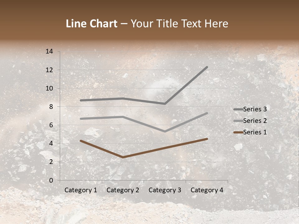 Blue Coal Mineral PowerPoint Template