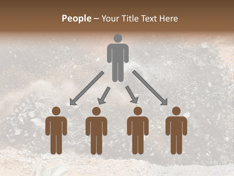 Blue Coal Mineral PowerPoint Template