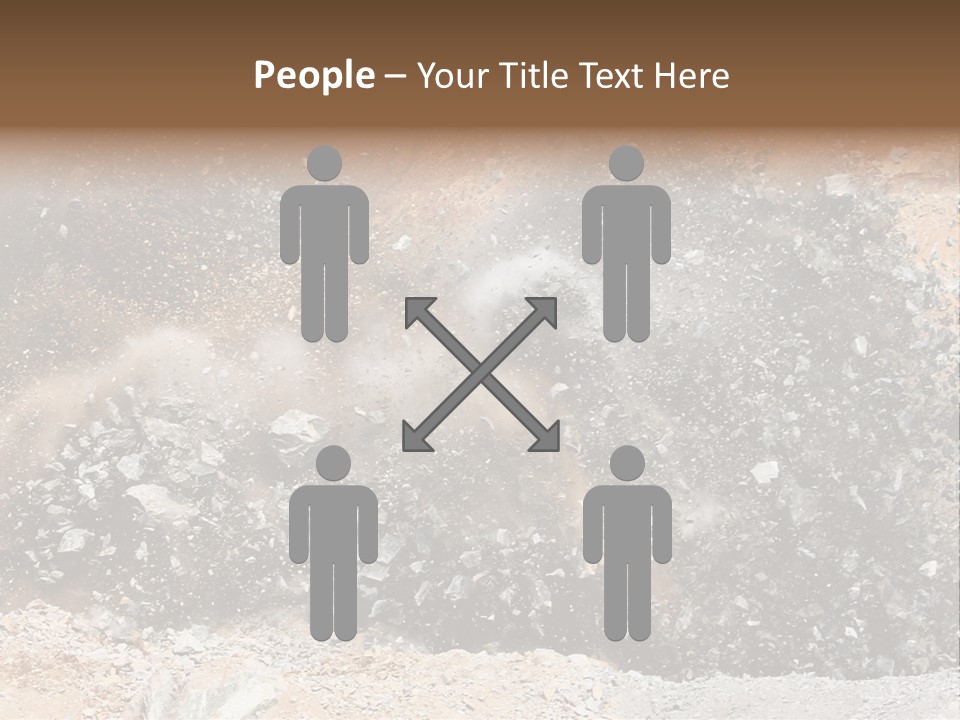 Blue Coal Mineral PowerPoint Template