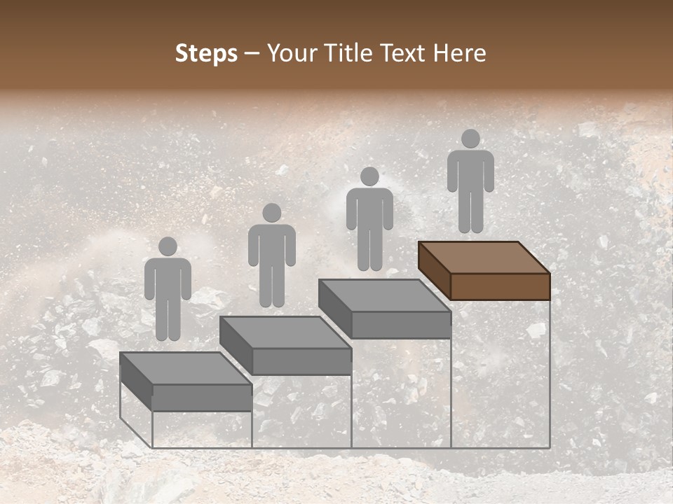 Blue Coal Mineral PowerPoint Template