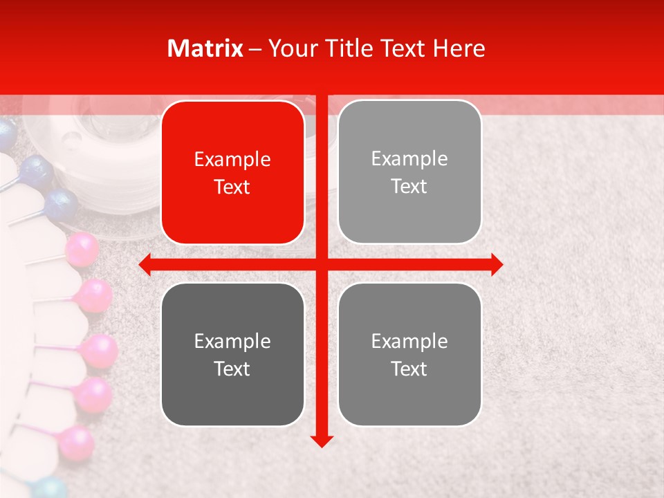 Scissors Knitting Stitch PowerPoint Template