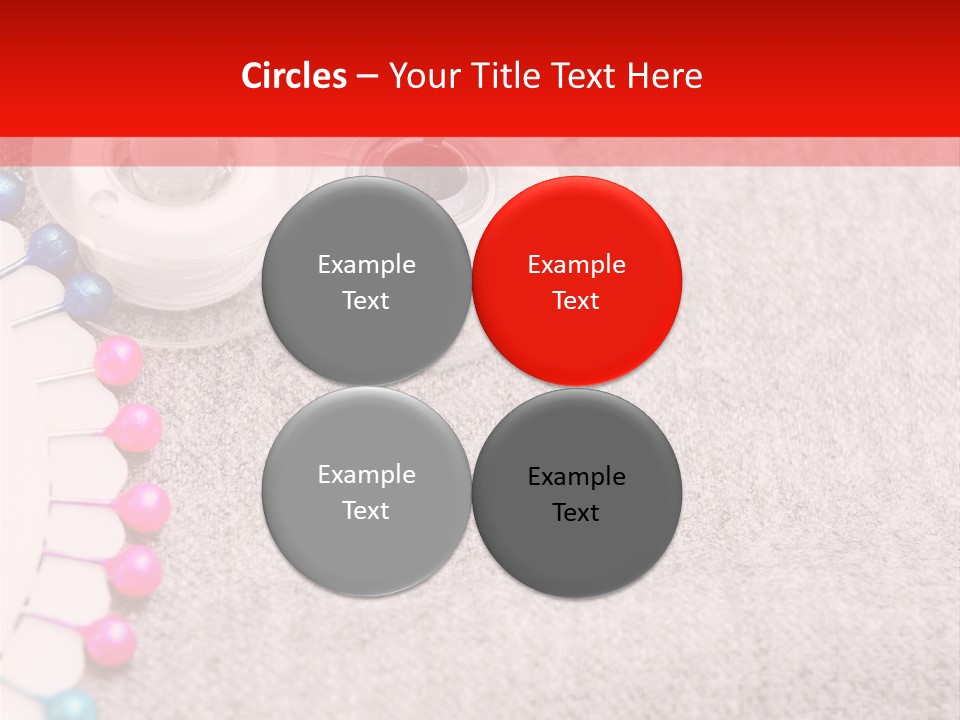 Scissors Knitting Stitch PowerPoint Template