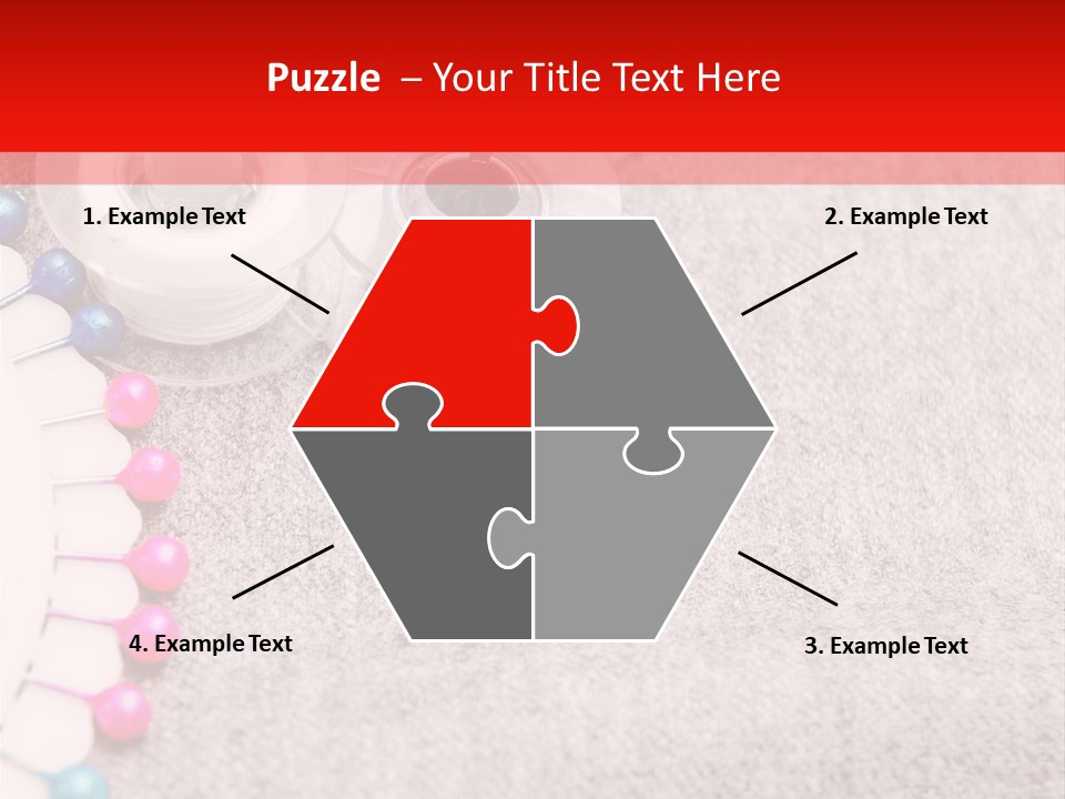 Scissors Knitting Stitch PowerPoint Template