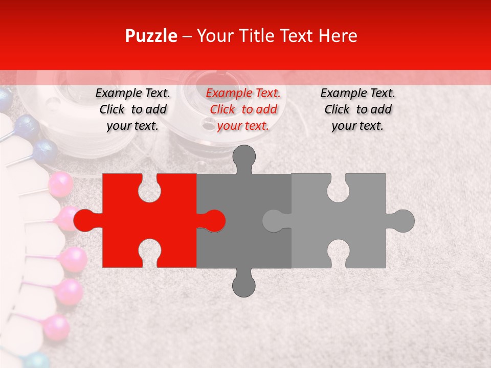 Scissors Knitting Stitch PowerPoint Template