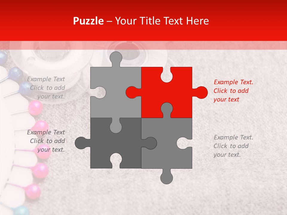 Scissors Knitting Stitch PowerPoint Template