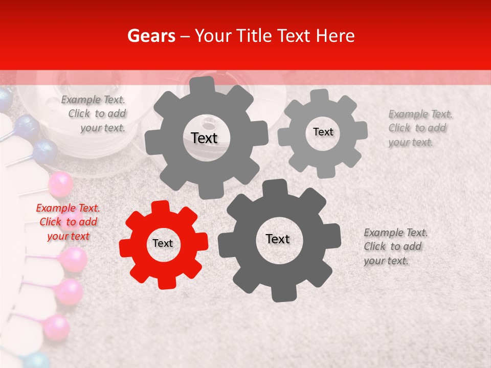 Scissors Knitting Stitch PowerPoint Template