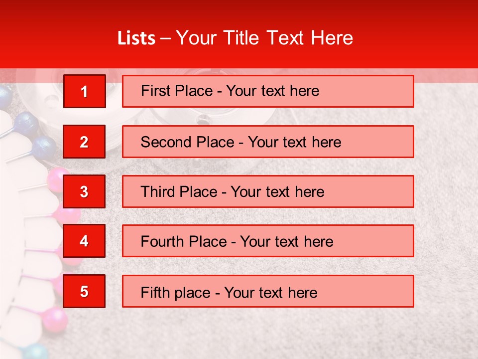 Scissors Knitting Stitch PowerPoint Template