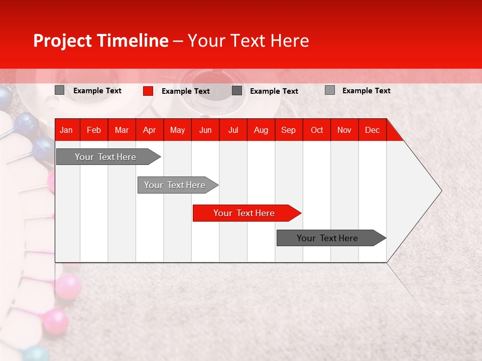 Scissors Knitting Stitch PowerPoint Template