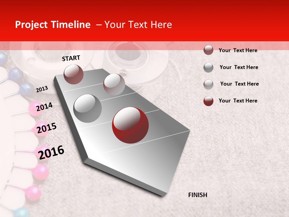 Scissors Knitting Stitch PowerPoint Template