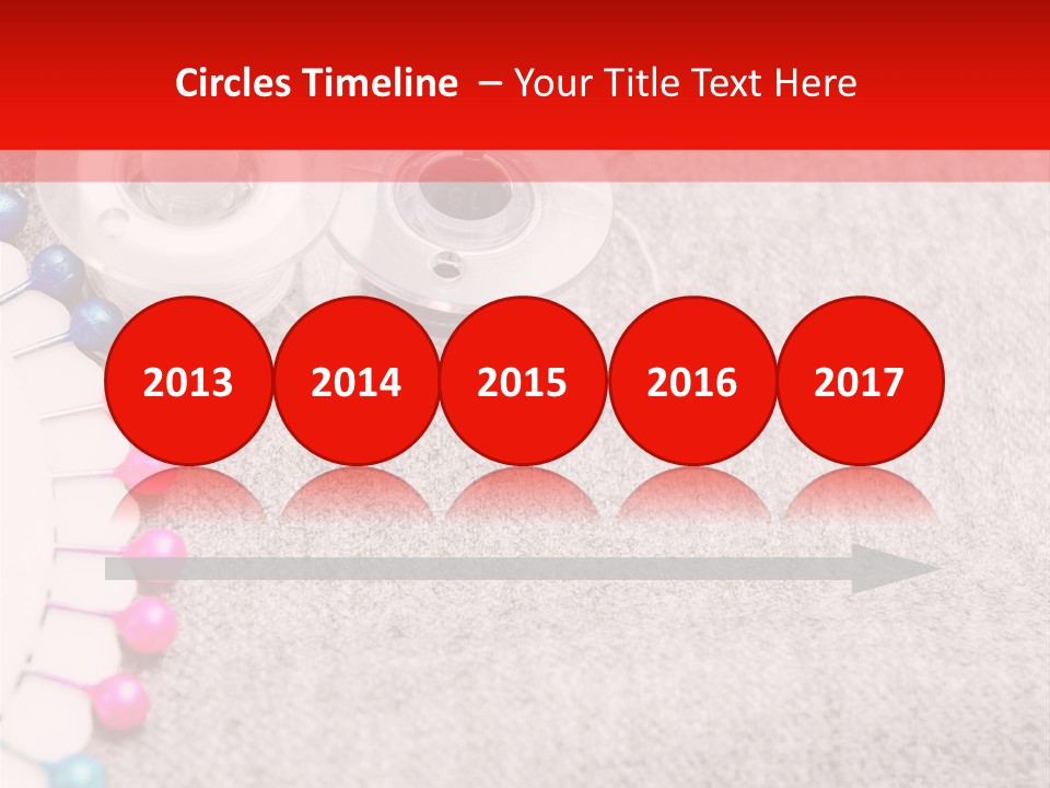 Scissors Knitting Stitch PowerPoint Template