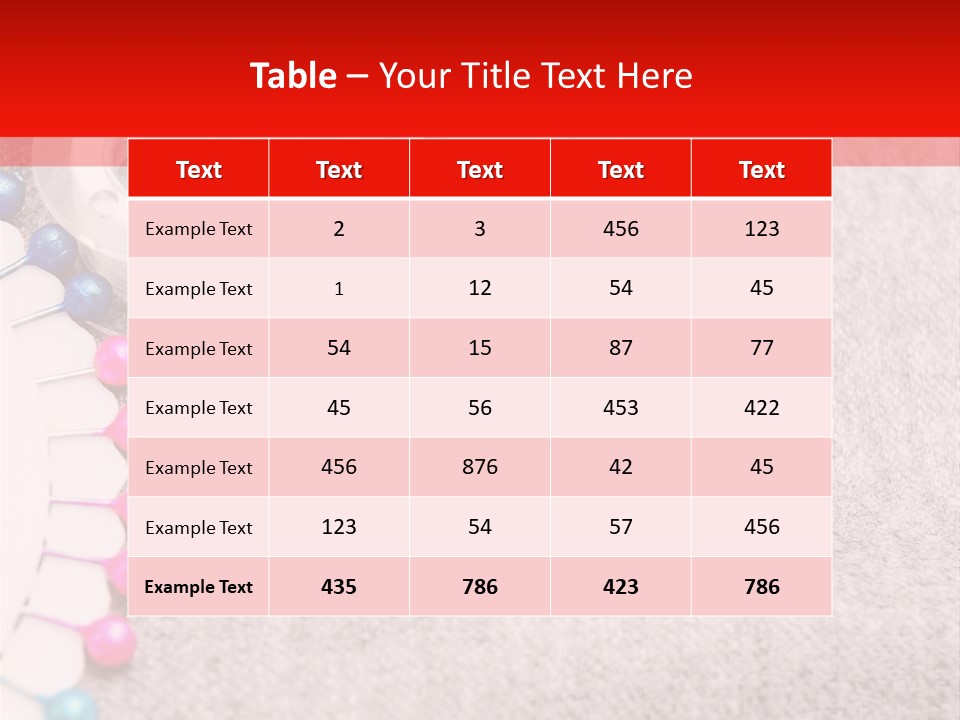 Scissors Knitting Stitch PowerPoint Template