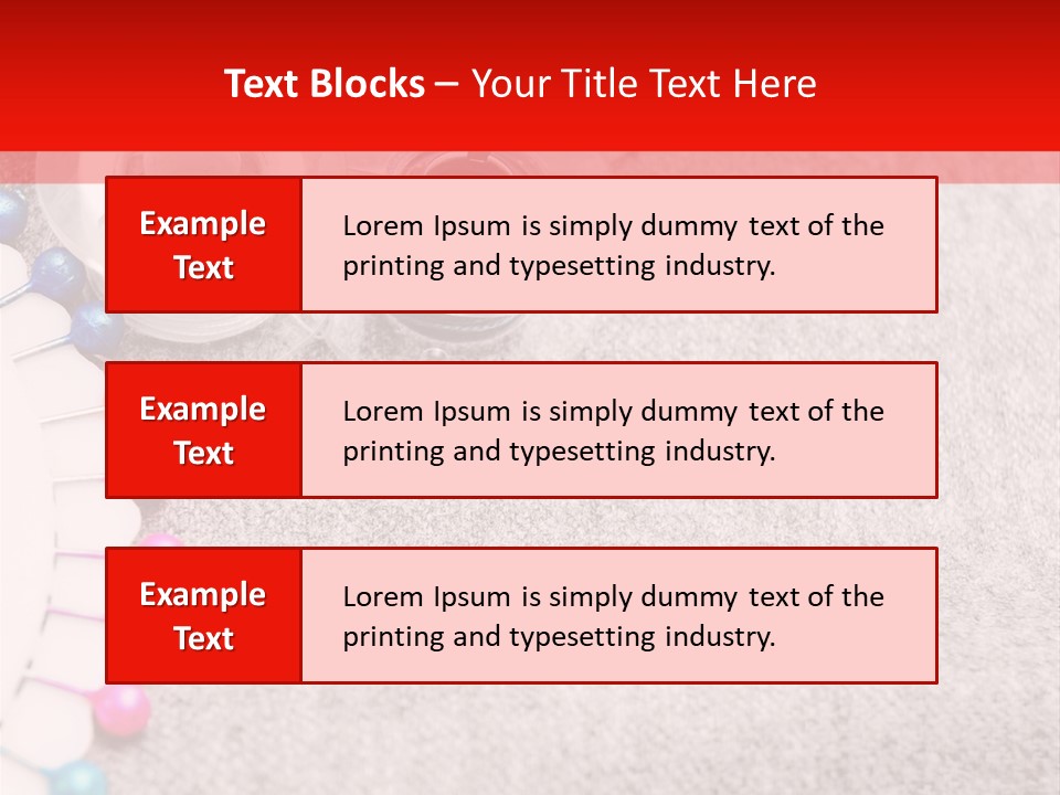Scissors Knitting Stitch PowerPoint Template