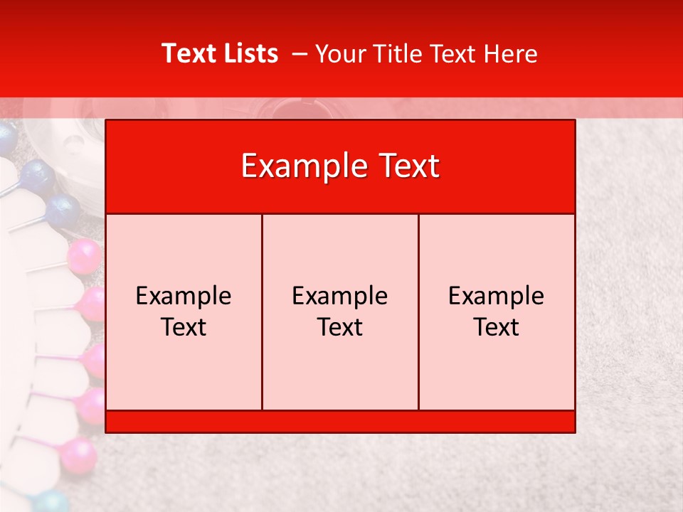 Scissors Knitting Stitch PowerPoint Template