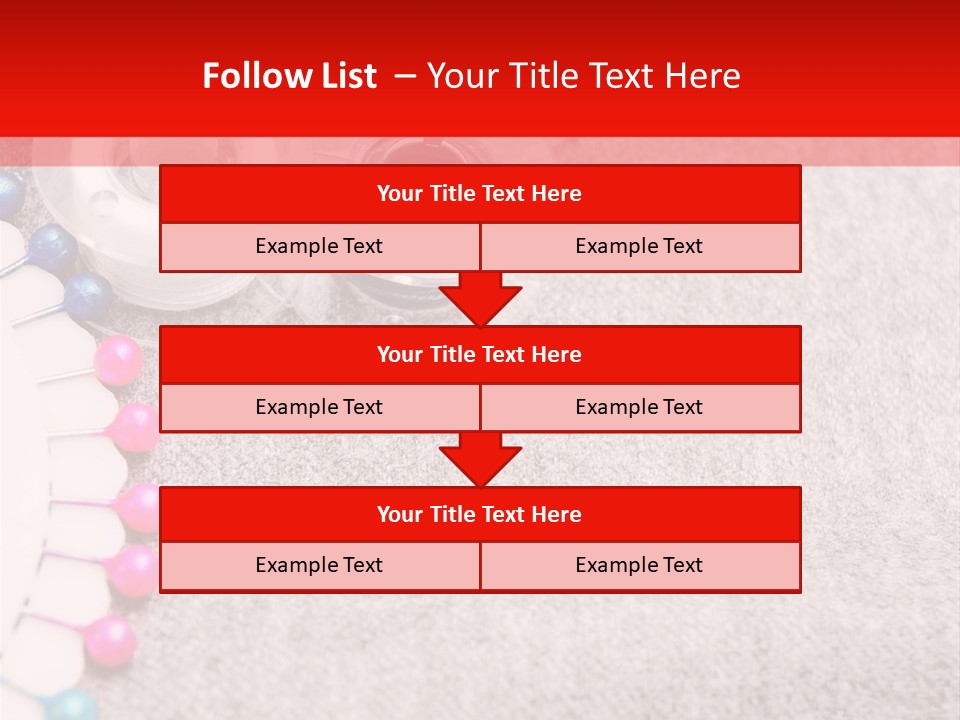 Scissors Knitting Stitch PowerPoint Template