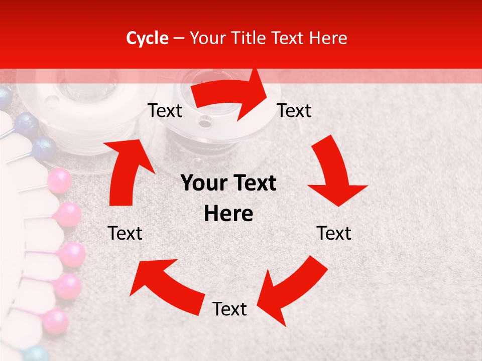 Scissors Knitting Stitch PowerPoint Template