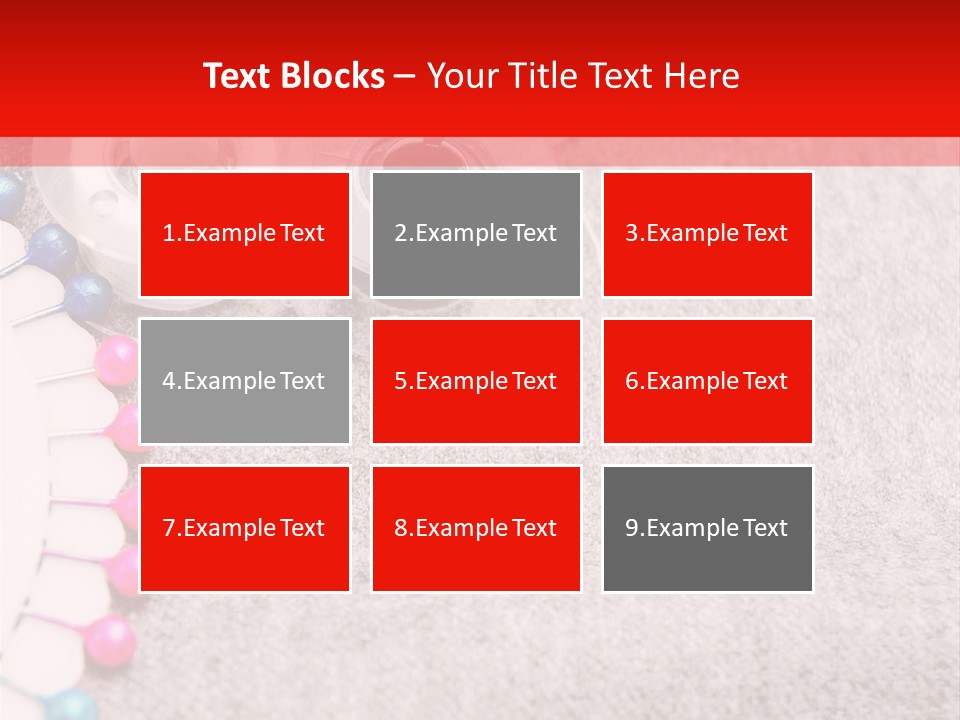 Scissors Knitting Stitch PowerPoint Template