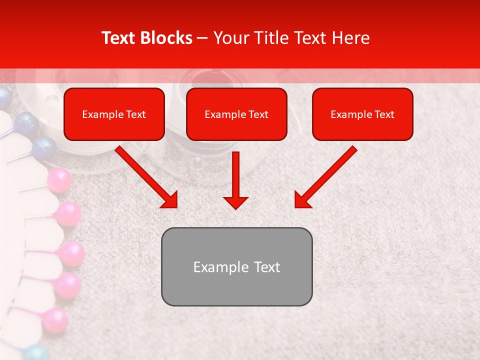Scissors Knitting Stitch PowerPoint Template