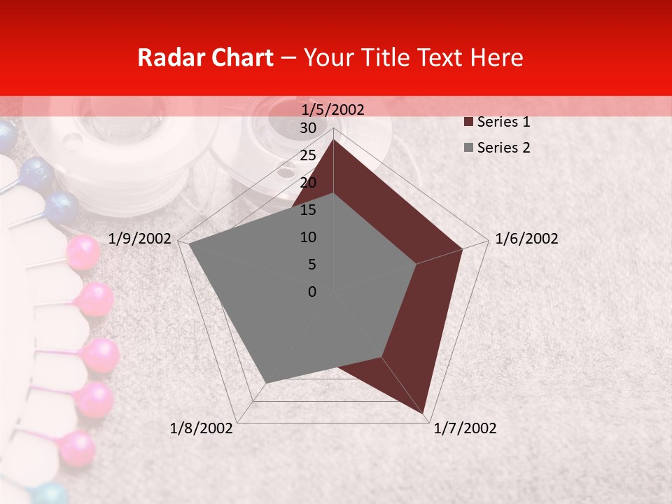 Scissors Knitting Stitch PowerPoint Template