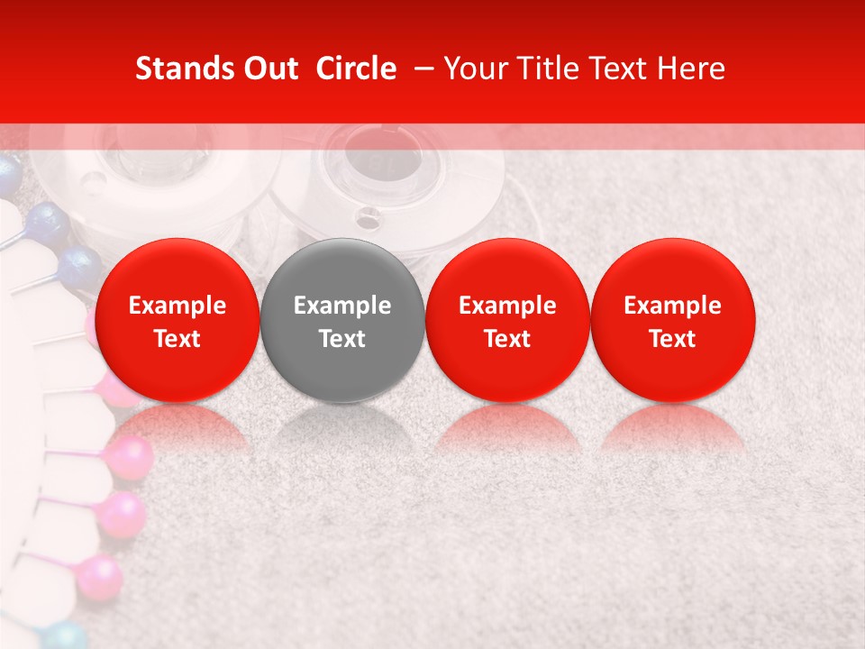 Scissors Knitting Stitch PowerPoint Template