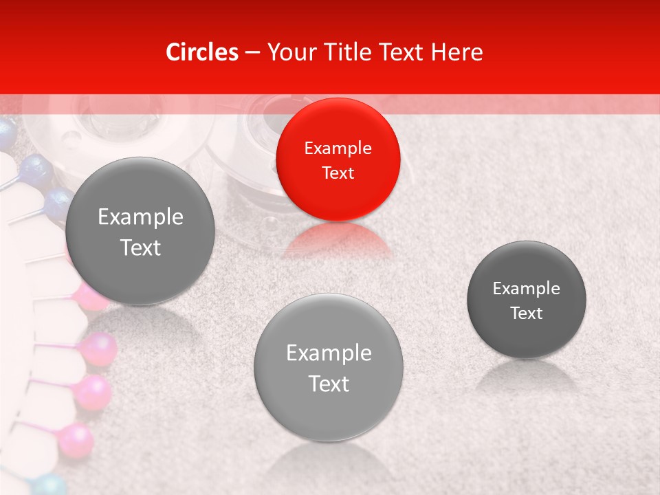 Scissors Knitting Stitch PowerPoint Template