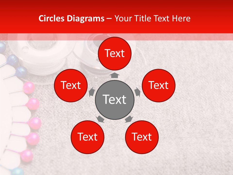 Scissors Knitting Stitch PowerPoint Template