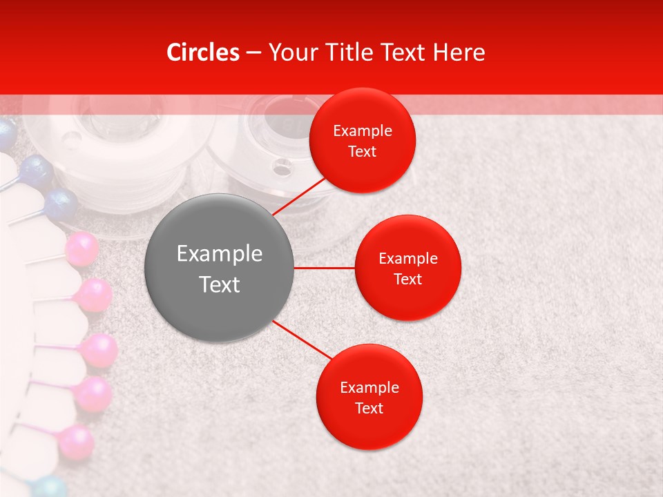Scissors Knitting Stitch PowerPoint Template