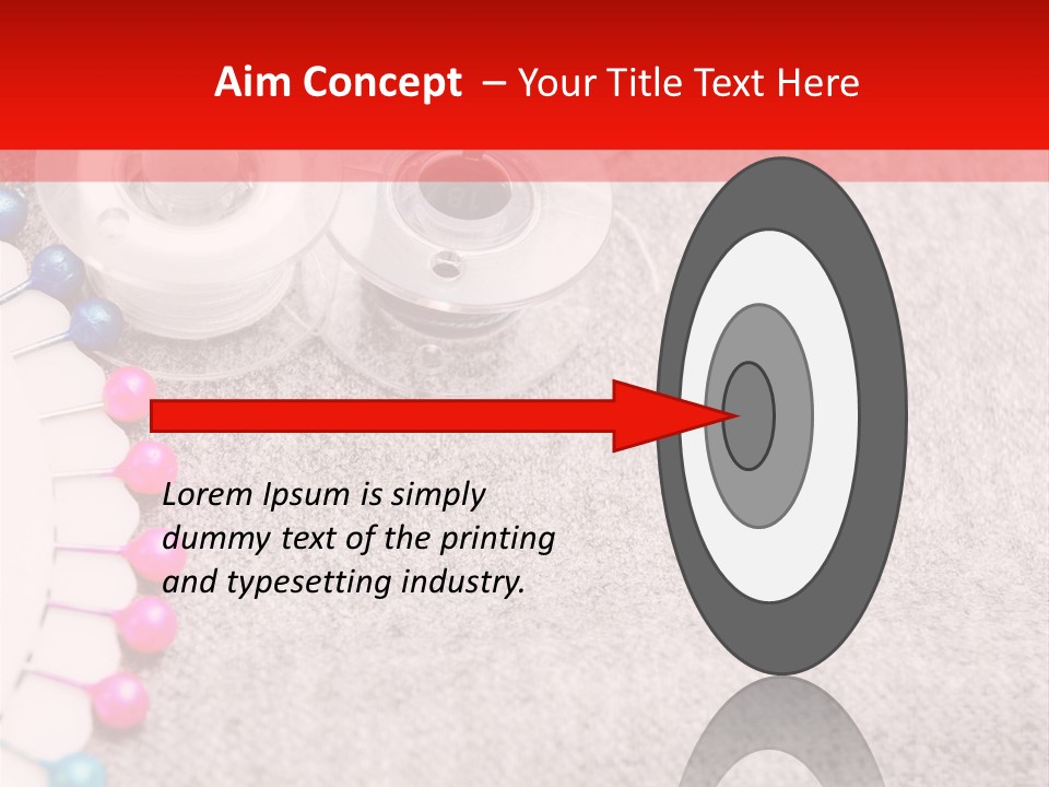 Scissors Knitting Stitch PowerPoint Template