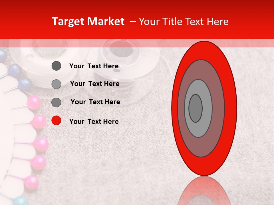 Scissors Knitting Stitch PowerPoint Template