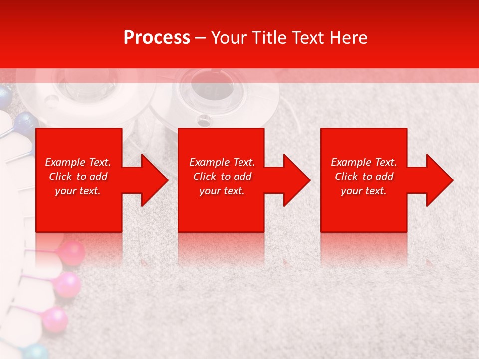 Scissors Knitting Stitch PowerPoint Template