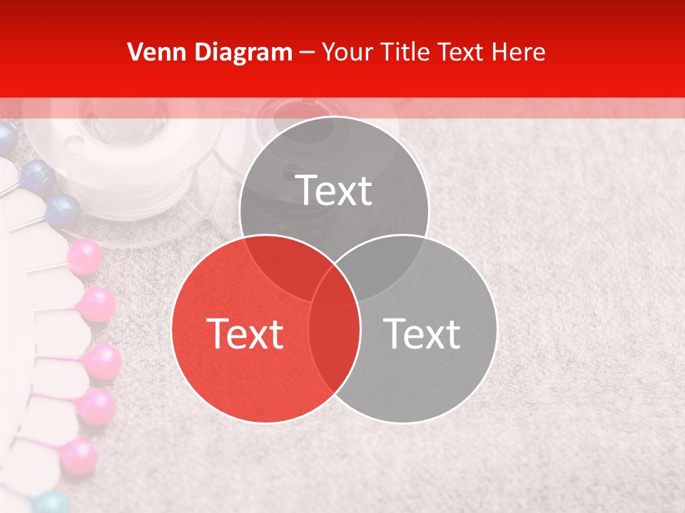 Scissors Knitting Stitch PowerPoint Template