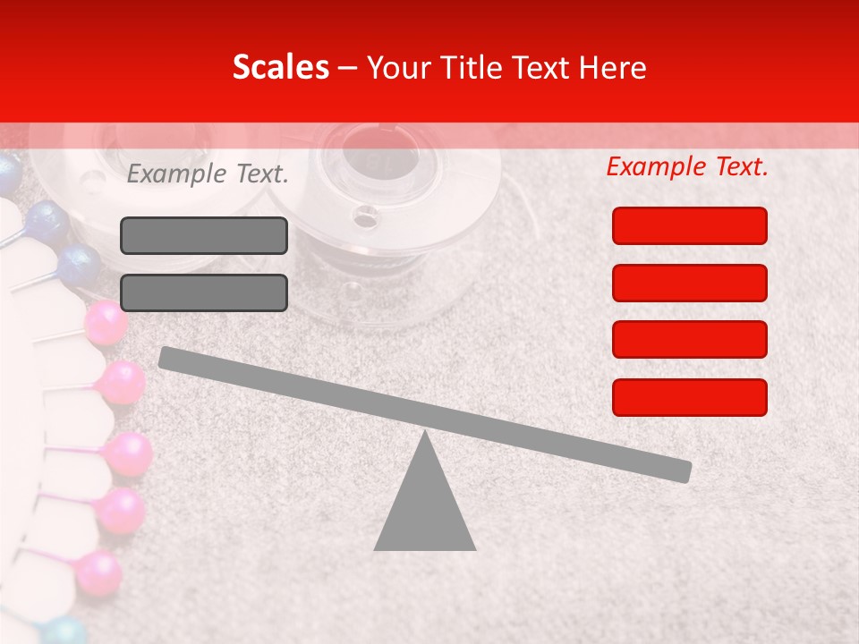 Scissors Knitting Stitch PowerPoint Template