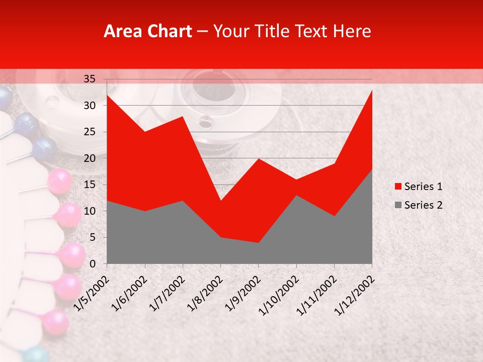 Scissors Knitting Stitch PowerPoint Template