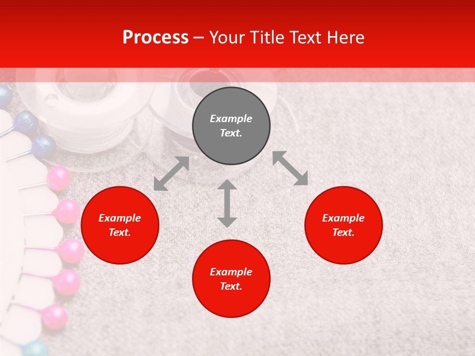 Scissors Knitting Stitch PowerPoint Template