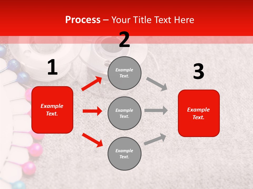 Scissors Knitting Stitch PowerPoint Template