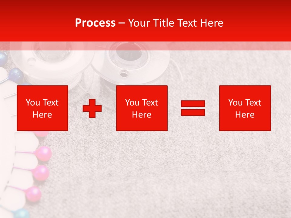 Scissors Knitting Stitch PowerPoint Template