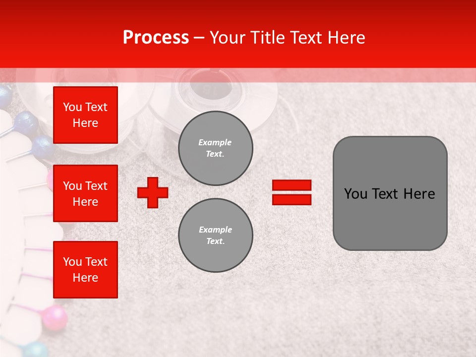 Scissors Knitting Stitch PowerPoint Template