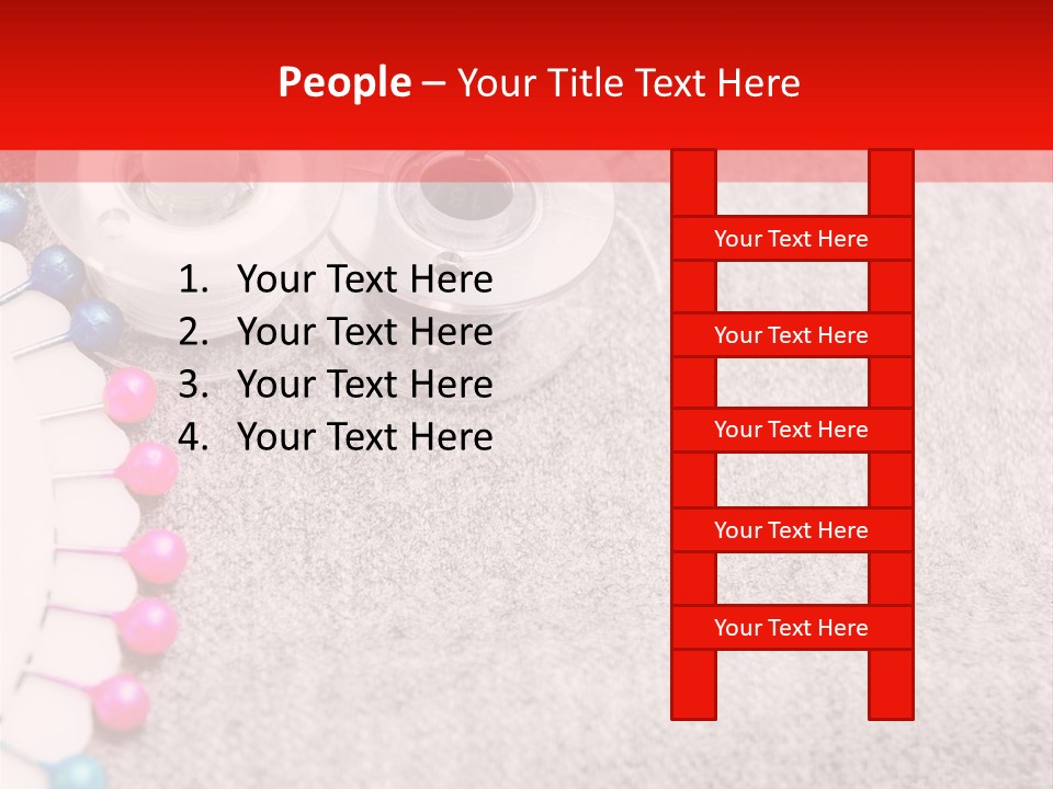 Scissors Knitting Stitch PowerPoint Template