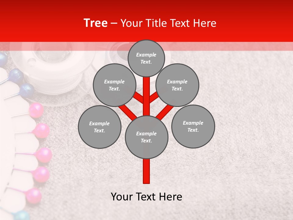 Scissors Knitting Stitch PowerPoint Template