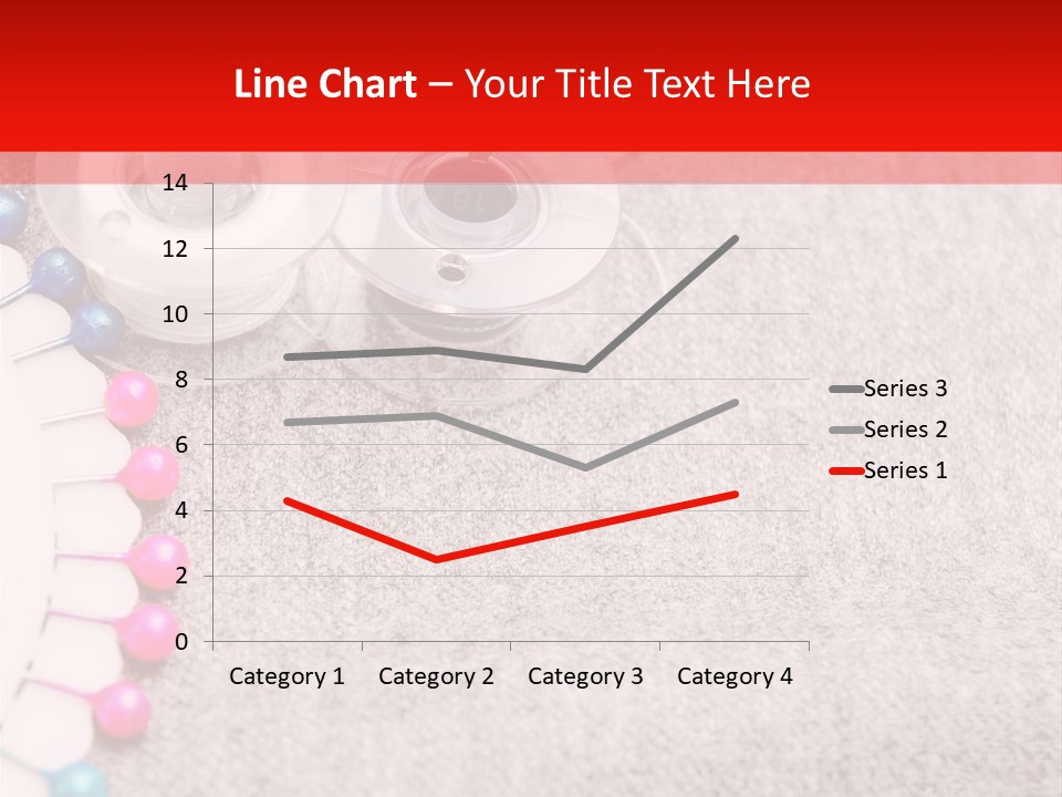 Scissors Knitting Stitch PowerPoint Template