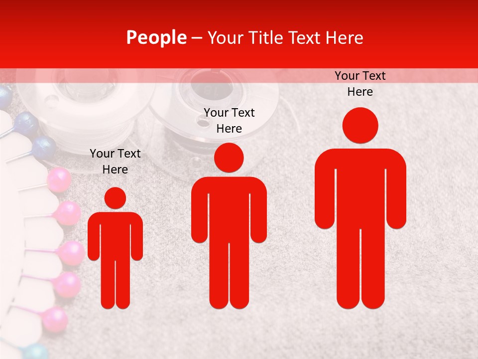 Scissors Knitting Stitch PowerPoint Template