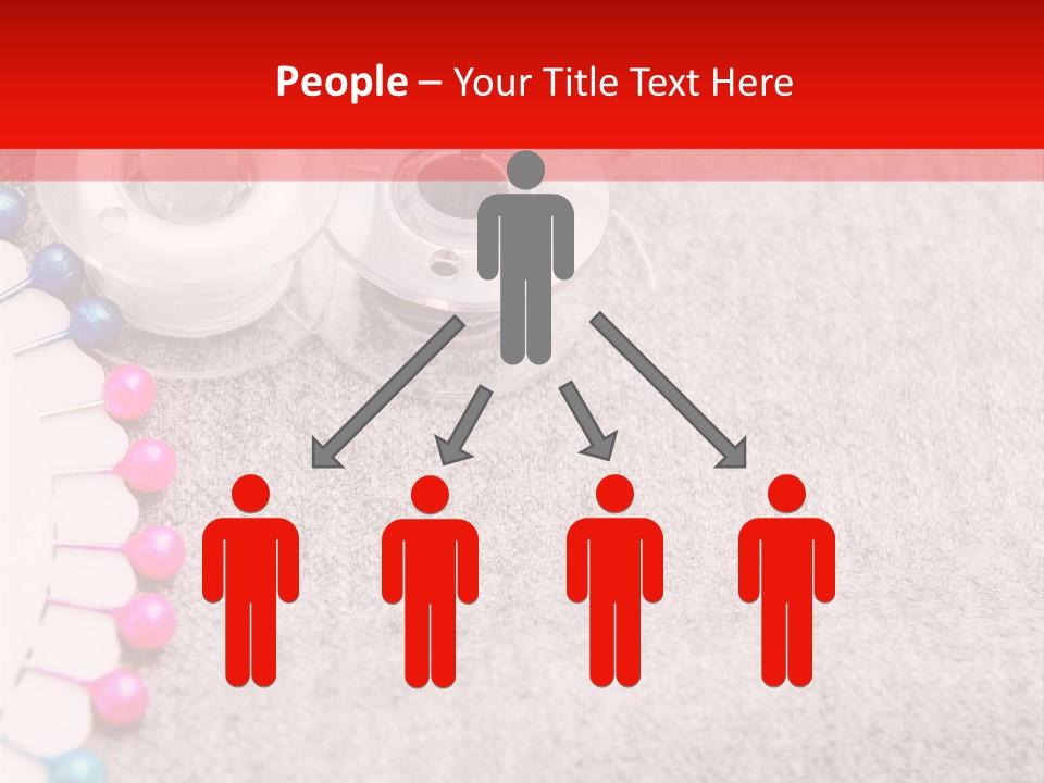 Scissors Knitting Stitch PowerPoint Template