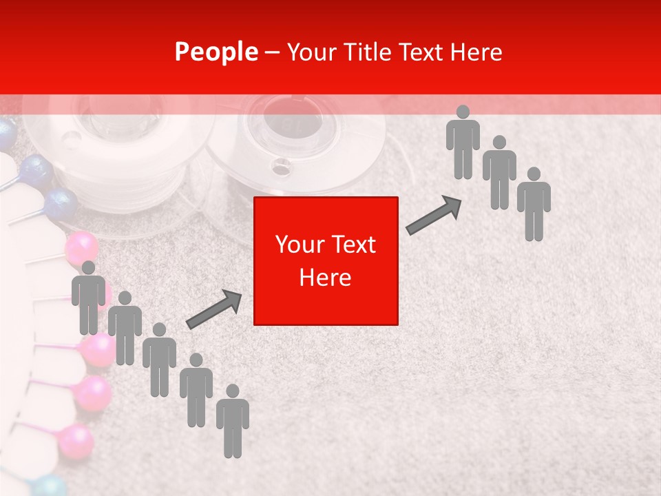 Scissors Knitting Stitch PowerPoint Template