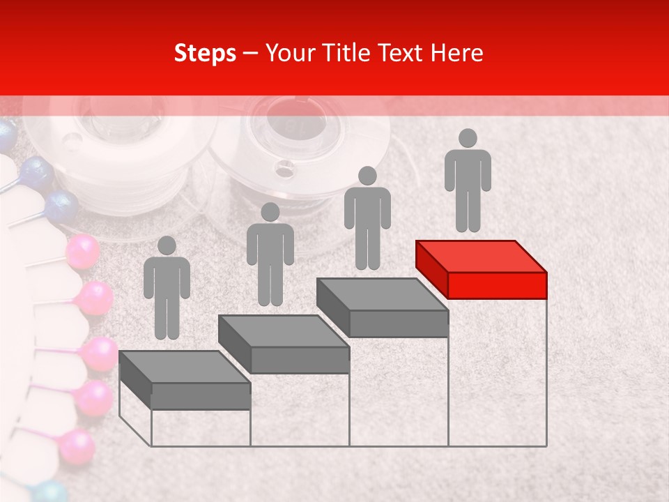 Scissors Knitting Stitch PowerPoint Template